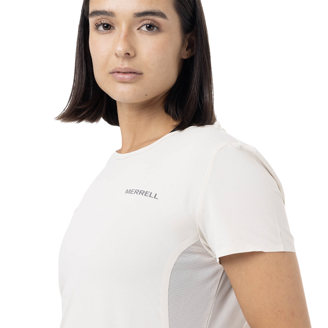 Camiseta Trail para mujer color blanco