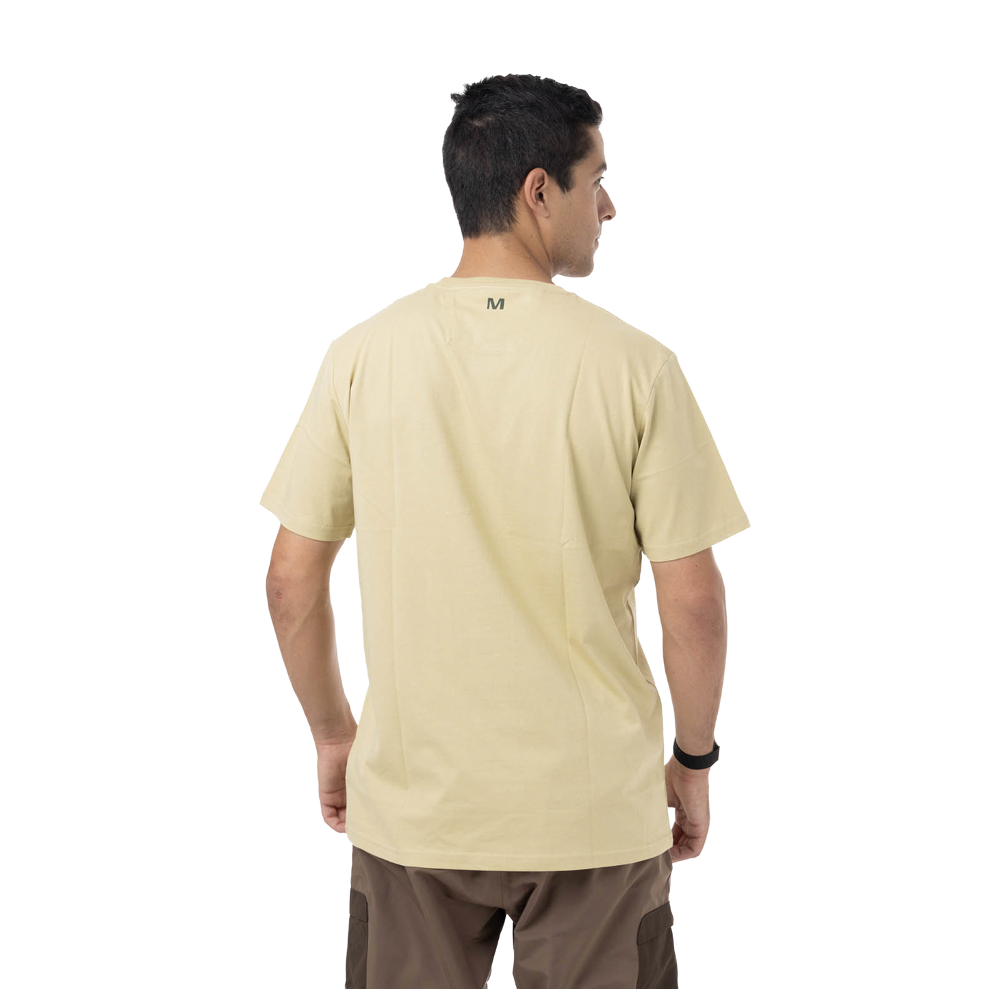 Camiseta Nuts para hombre color beige