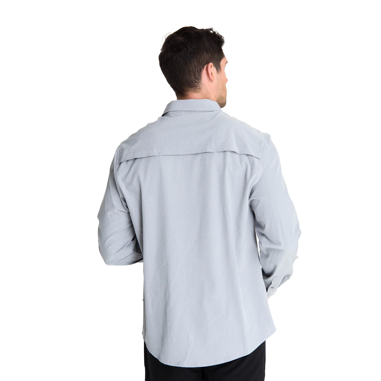 Camisa Cumberland para hombre color gris