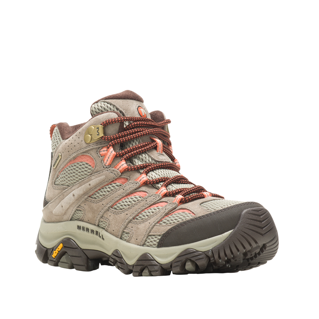 Tennis Moab 3 Mid WP para mujer color beige