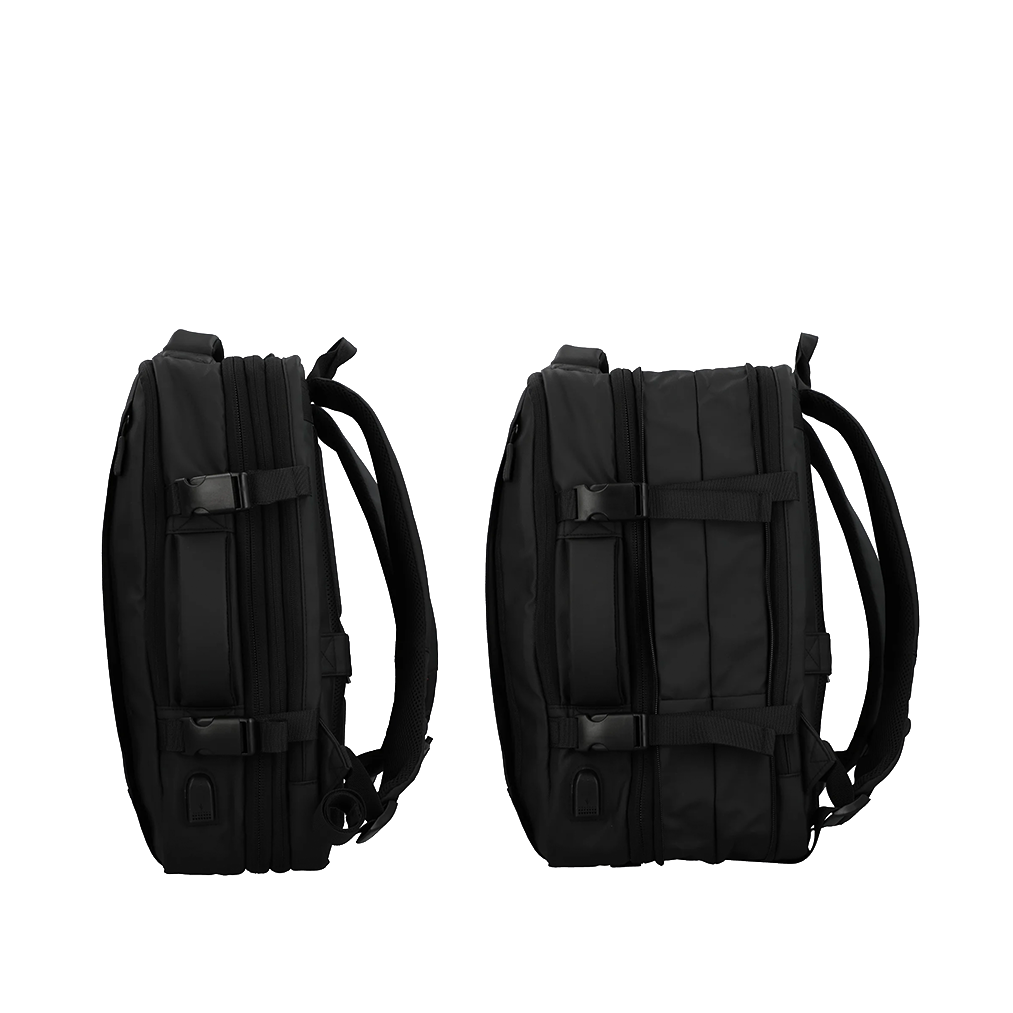 Mochila Expandable unisex color negro