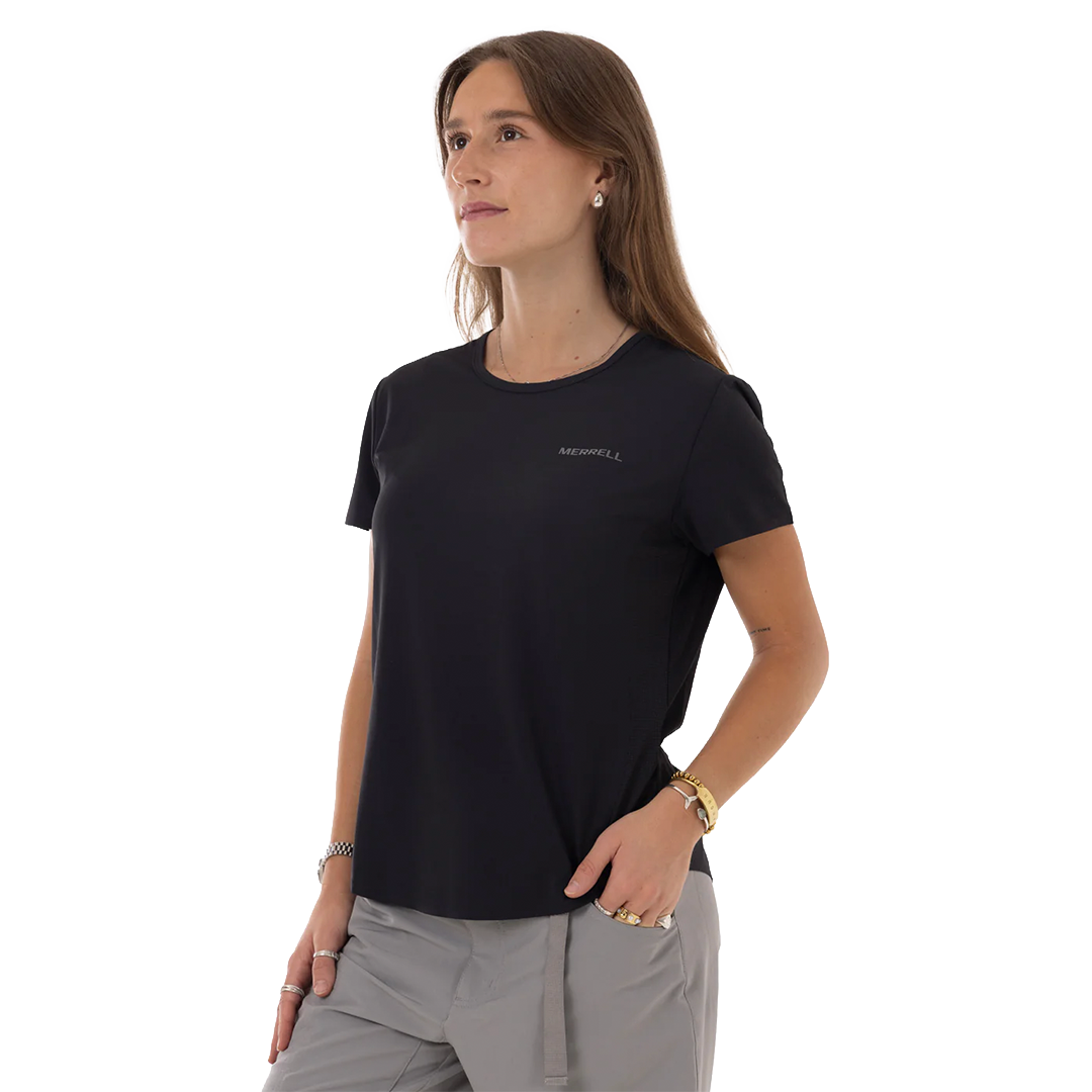Camiseta Trail para mujer color negro