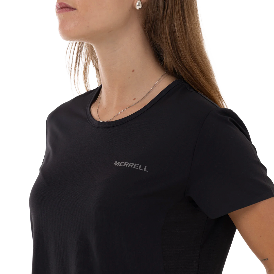 Camiseta Trail para mujer color negro