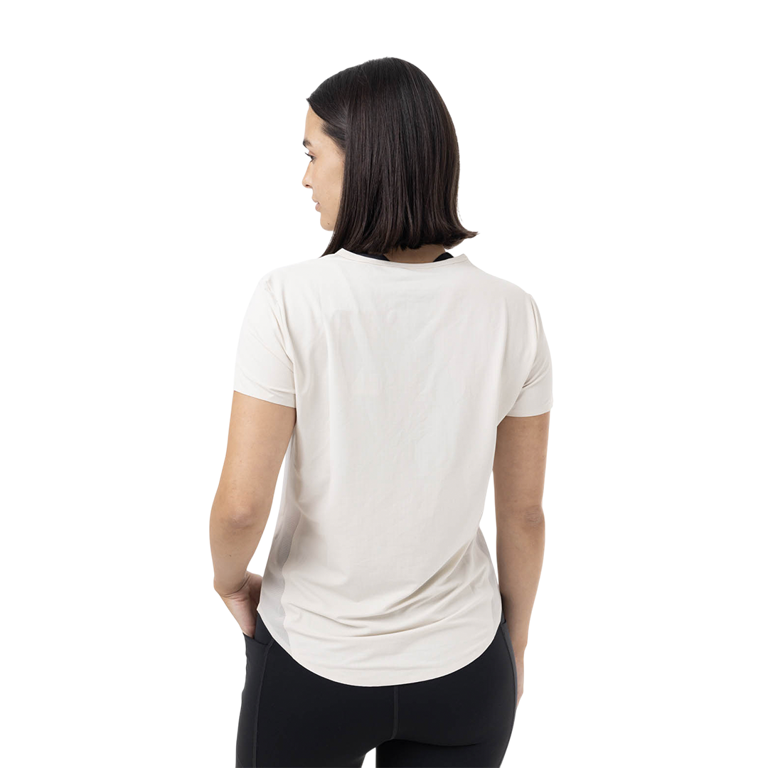 Camiseta Trail para mujer color blanco