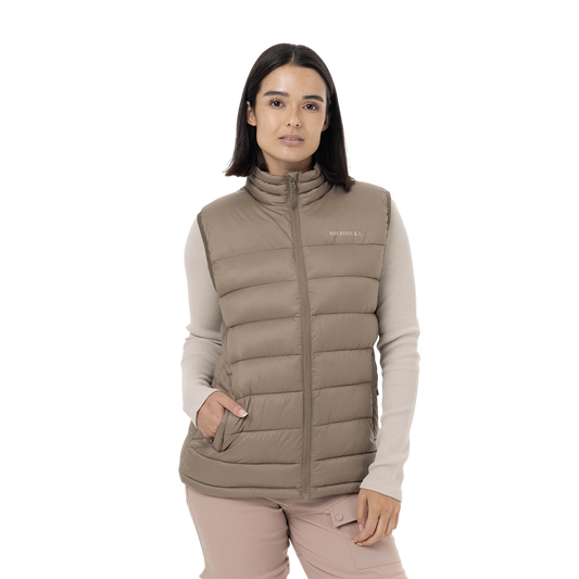 Chaleco Vest Parka para mujer color beige