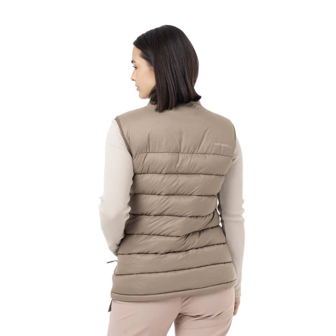 Chaleco Vest Parka para mujer color beige