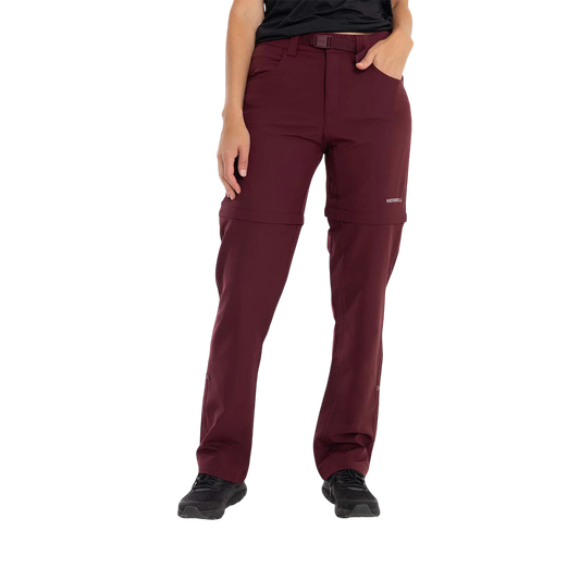 Pantalón chino Way para mujer color vino