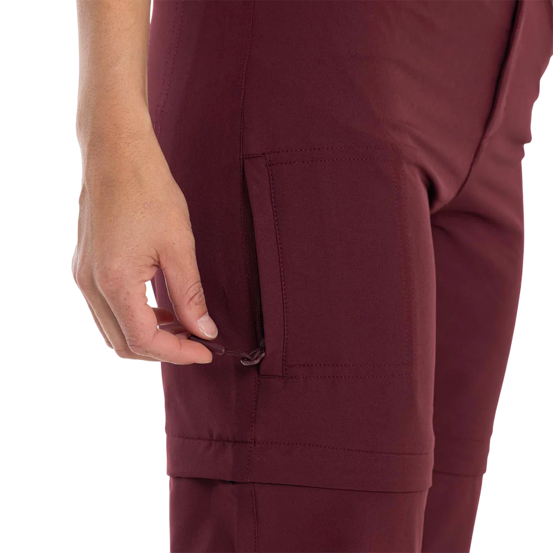 Pantalón chino Way para mujer color vino