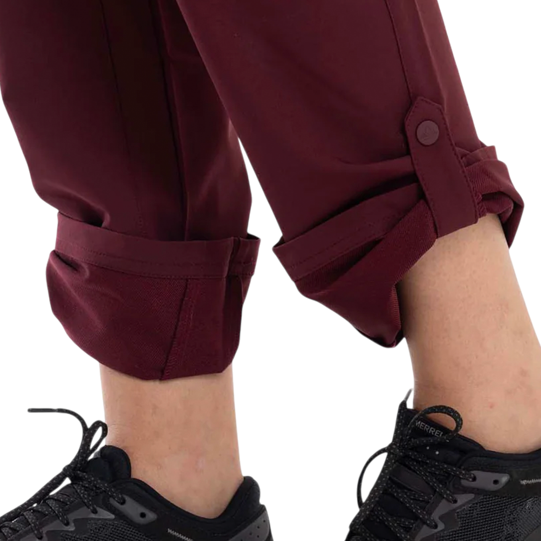 Pantalón chino Way para mujer color vino