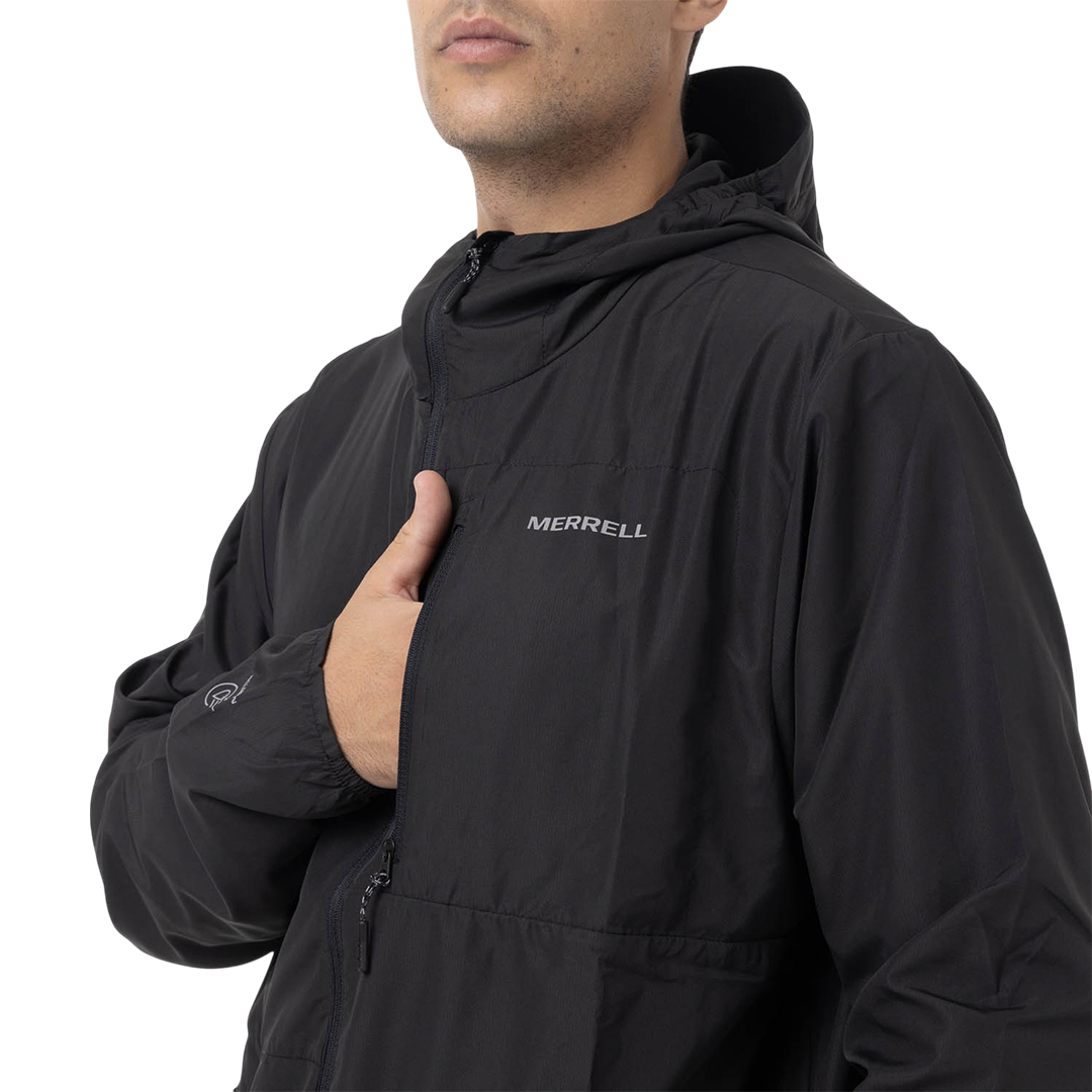 Jacket Tharais para hombre color negro