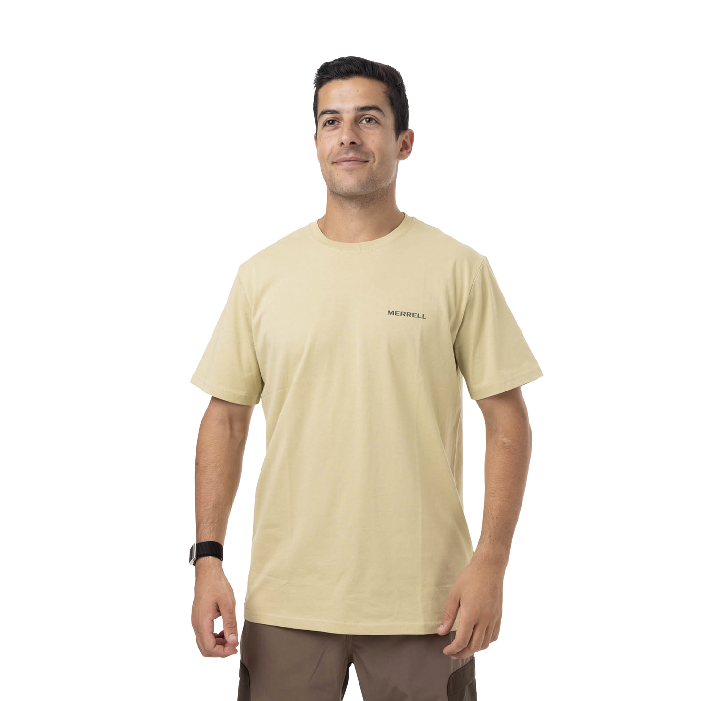Camiseta Nuts para hombre color beige