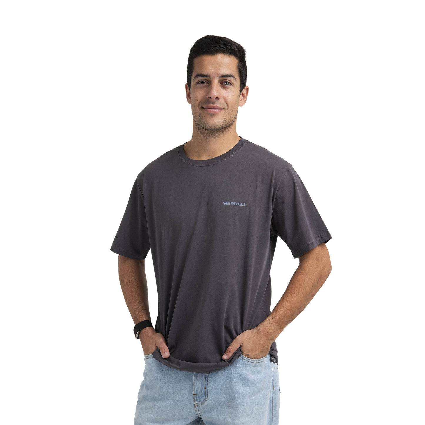Camiseta Nuts para hombre color gris