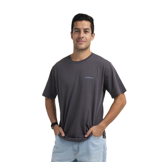 Camiseta Nuts para hombre color gris