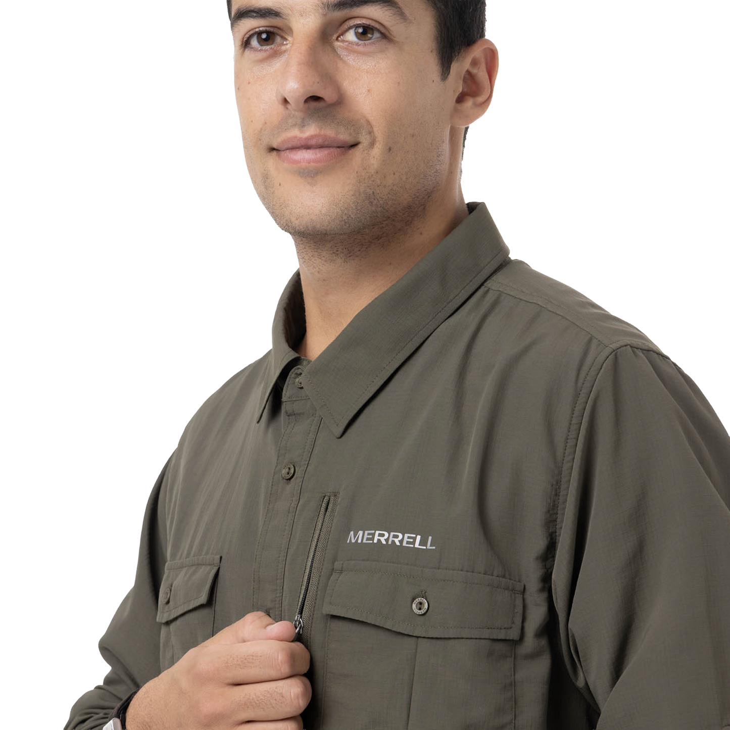 Camisa Kuskovhirt para hombre color verde