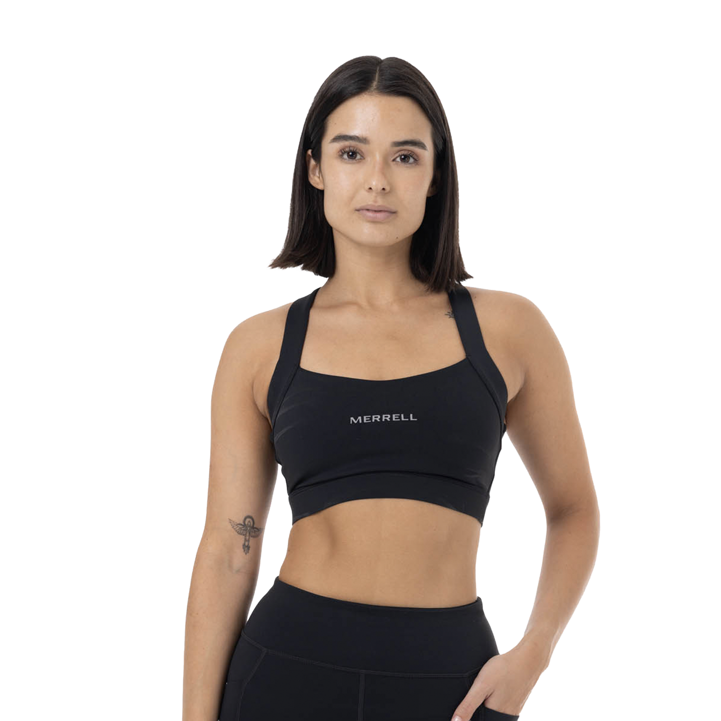 Sujetador deportivo Trail para mujer color negro