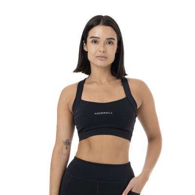 Sujetador deportivo Trail para mujer color negro
