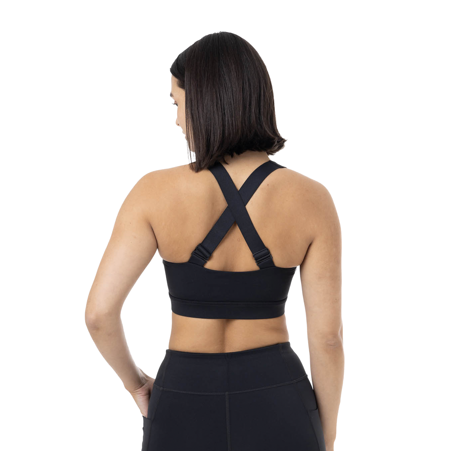 Sujetador deportivo Trail para mujer color negro