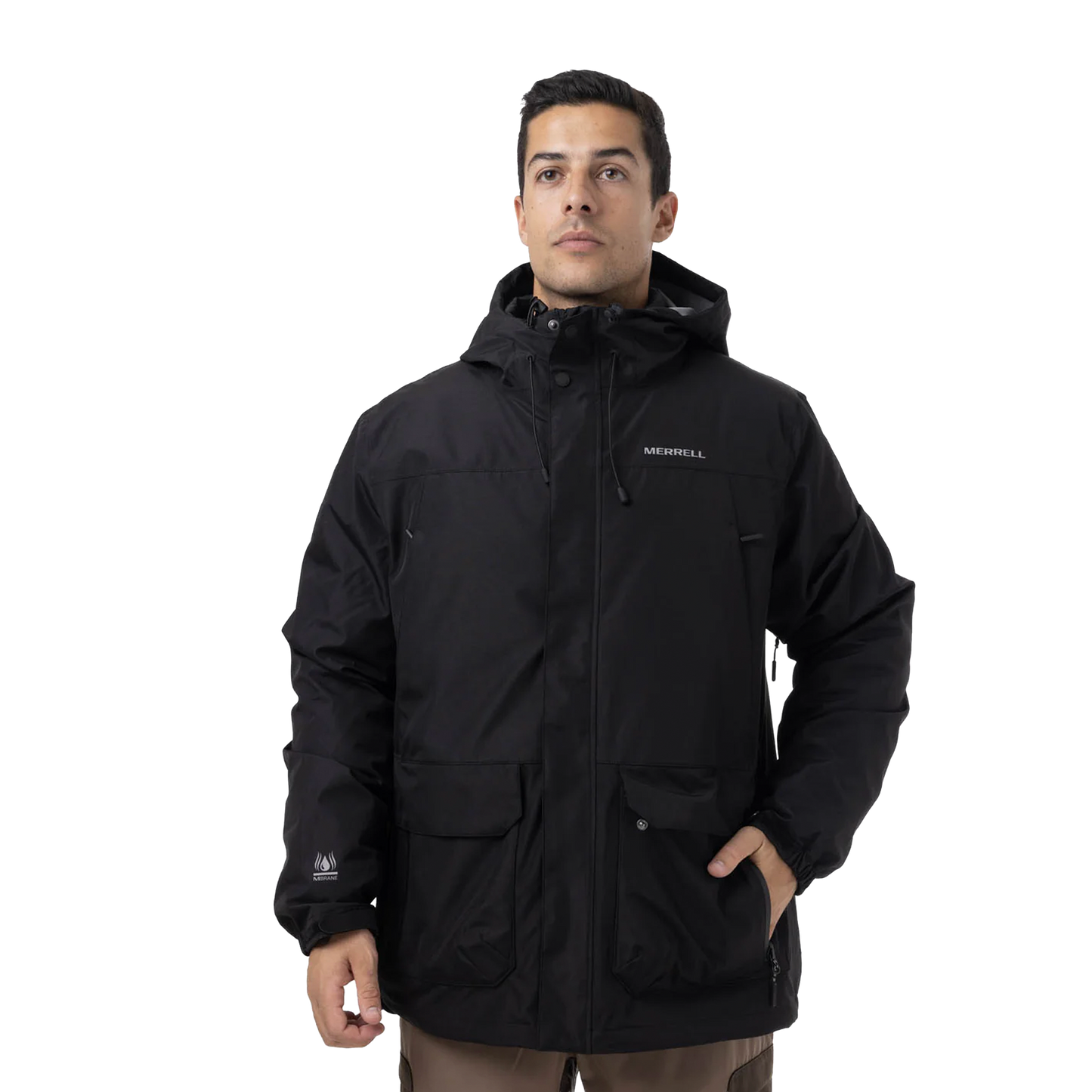 Jacket 3 en 1 Ezeo para hombre color negro