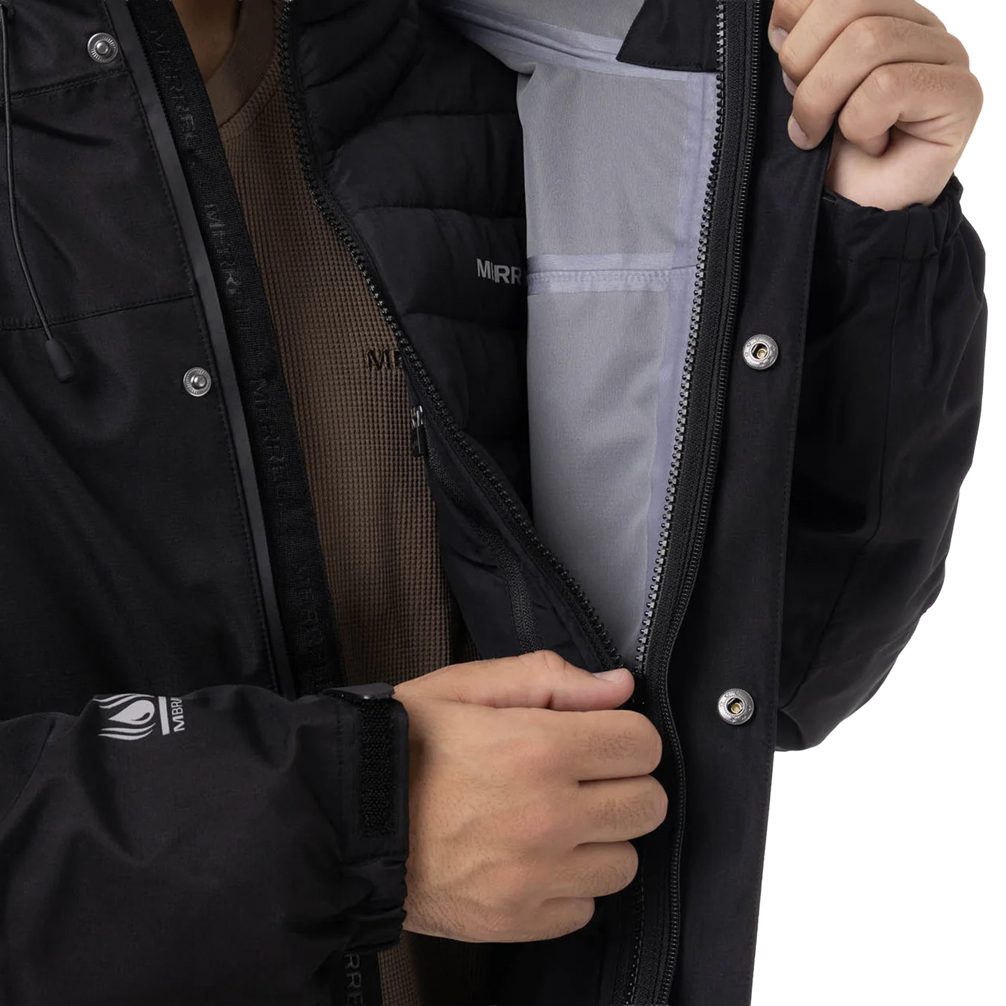 Jacket 3 en 1 Ezeo para hombre color negro