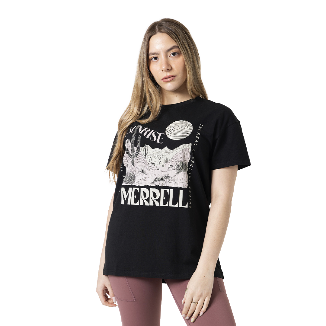 Camiseta Bigprint Bamboo para mujer color negro